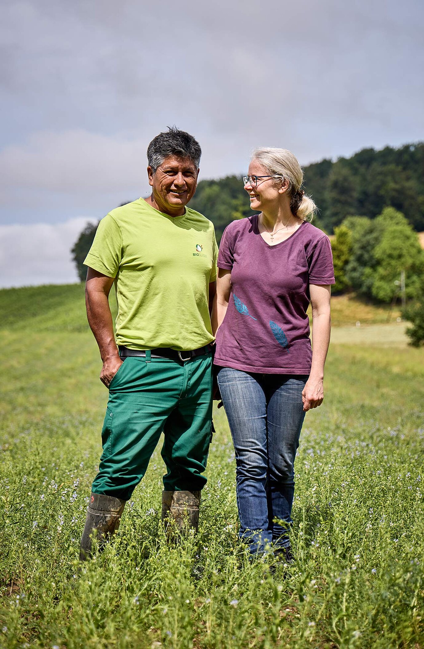 Jorge Vásquez und Beatrice Peter.